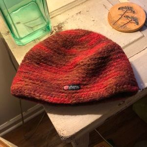 Super warm red winter hat